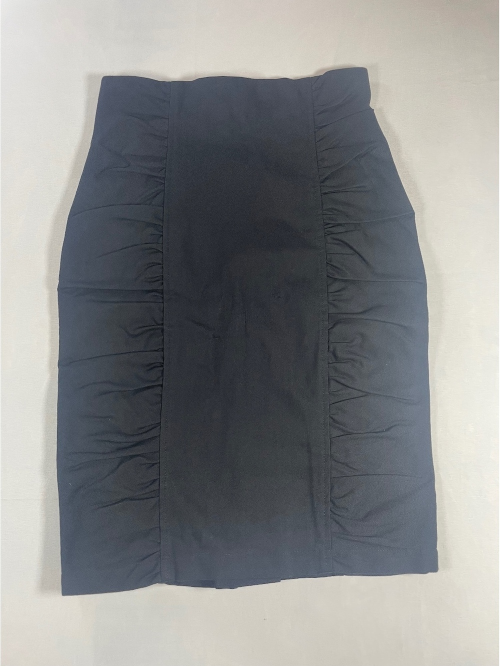 Nanette Lepore Women's Black Ruched Pencil Skirt NWT Size 6
